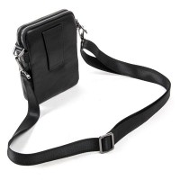 Мужская кожаная сумка через плечо BRETTON 2039-6 black