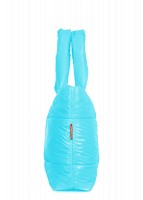 Дутая женская сумочка Poolparty fluffy-neon-blue