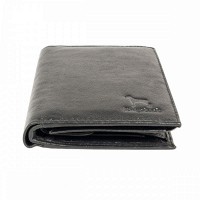 Английский кожаный мужской кошелек Ridgeback JBNC 31 Black (Черный)