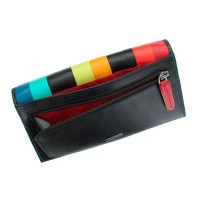 Женский кожаный кошелек Visconti str4 blk m с защитой RFID
