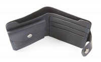 Мужской кошелек ручной работы из кожи BOGZ Classic+ CH Blue P3M8S8