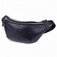 Мужская кожаная сумка бананка, сумка напоясная Grande Pelle 741670