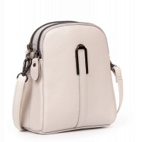 Молодежный клатч из кожи ALEX RAI 88089 white