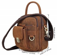 Кожаная борсетка Vintage 14416