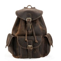 Мужской кожаный рюкзак Tiding P3165