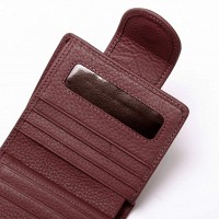 Женский кожаный кошелек Bright DR. BOND WS-415-1 wine red