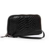 Женская кожаная косметичка Cosmetic 60095-1 black