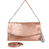 Женская кожаная сумка LASKARA lk-ds259-rose-gold