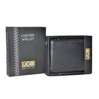 Мужской  кожаный кошелек JCB NC38 Black (Черный)
