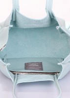 Кожаная сумка POOLPARTY Soho Remix babyblue