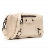 Женский молодежный кожаный клатч ALEX RAI 60072 white