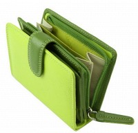 Женское кожаное портмоне Visconti rb40 lime m
