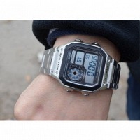 Мужские наручные спортивные часы Skmei RIPPLE SILVER (1335S )