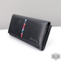 Женский кожаный черный кошелек Lison Kaoberg 94-575