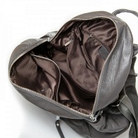 Женская кожаный рюкзак ALEX RAI 8635-9 grey
