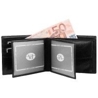 Кошелек мужской кожаный PA DNKPW012-BTU-black