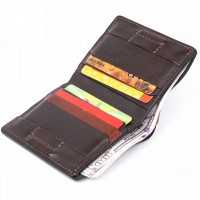 Мужское кожаное портмоне GRANDE PELLE 11328 Коричневое