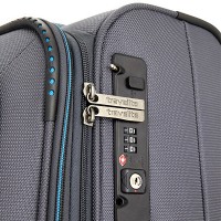 Чемодан на 4 колесах серый Travelite Crosslite