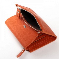 Женский кожаный кошелек Classik  DR. BOND WN-23-12 orange