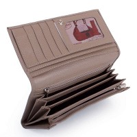 Женский кожаный бежевый кошелек DESISAN SHI057-283