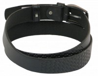 Мужской кожаный ремень под брюки Skipper 1018-35 черный 3,5 см