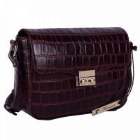 Женская кожаная сумка Ashwood C50 Bordo (Бордовый)