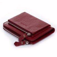 Женский кожаный кошелек Classik  DR. BOND WN-23-20 wine-red