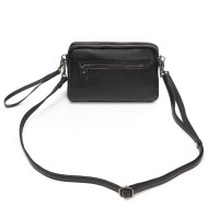 Женский молодежный кожаный клатч ALEX RAI 99084 black