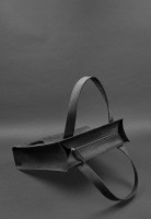 Женская кожаная сумка шоппер Бэтси  BlankNote с карманом черная BN-BAG-10-1-G-KR