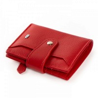 Женский кожаный кошелек Classik  DR. BOND WN-23-15 red