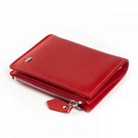 Женский кожаный кошелек Classik  DR. BOND WN-23-10 red