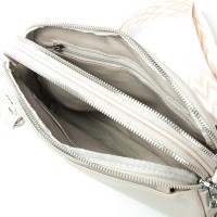 Женский молодежный кожаный клатч ALEX RAI 99092 l.beige
