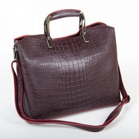 Женская бордовая кожаная сумка ALEX RAI 9-01 1540-1 wine-red