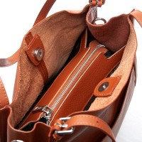 Женская кожаная сумка классическая ALEX RAI 2060-9 camel