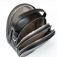 Молодежный клатч из кожи ALEX RAI F-5501 black