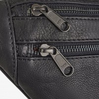 Мужская кожаная сумка бананка, сумка напоясная Hill Burry HB3108A
