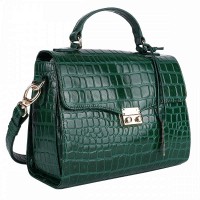 Женская кожаная сумка Ashwood C55 Green (Зеленый)