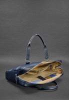 Кожаная сумка для ноутбука и документов BlankNote темно-синяя BN-BAG-37-NAVY-BLUE