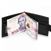 Мужской кожаный зажим для купюр BE BRETTON 163-33 black