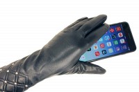 Женские кожаные сенсорные перчатки Shust Gloves 711