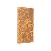 Тревел-кейс из кожи Hi Art TC-01 Shabby Honey Mehendi Art