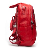 Женский кожаный рюкзак ALEX RAI 8907-9 red croco