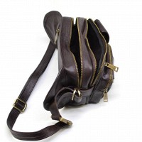 Мужская кожаная сумка-бананка TARWA GC-1560-4lx