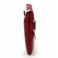 Женская кожаная косметичка-ключница Cosmetic A-00141 bordo