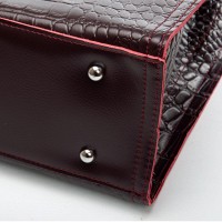 Женская кожаная сумка через плечо ALEX RAI 8804 bordo