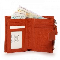 Женский кожаный кошелек Classik  DR. BOND WN-23-11 orange