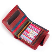 Женский кожаный кошелек Rainbow DR. BOND WRS-415-1 red
