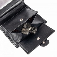 Мужской кожаный кошелек Ashwood 1246 VT Black