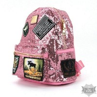 Женский розовый рюкзак 0883