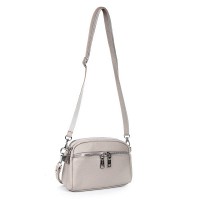 Женский молодежный кожаный клатч ALEX RAI 6088 beige